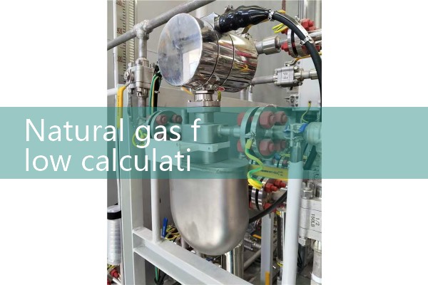Calculation method for natural gas flow rate