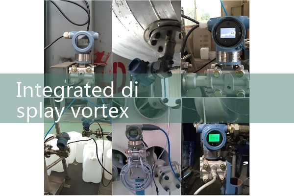 Integrated display vortex flowmeter